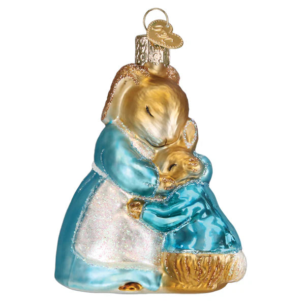 Christmas ornament Peter Rabbit and his mother