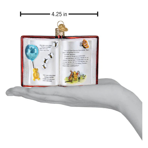 Winnie the Pooh book Christmas ornament