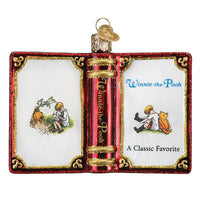 Winnie the Pooh book Christmas ornament