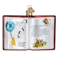 Winnie the Pooh book Christmas ornament
