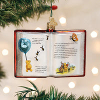 Winnie the Pooh book Christmas ornament
