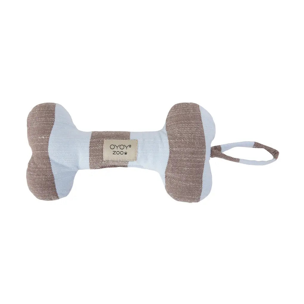 Dog Toy Blue & Taupe - Small