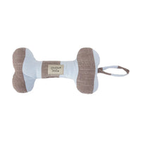 Dog Toy Blue & Taupe - Small