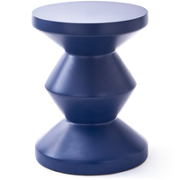 matte blue outdoor accent table