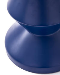 detail matte blue outdoor accent table