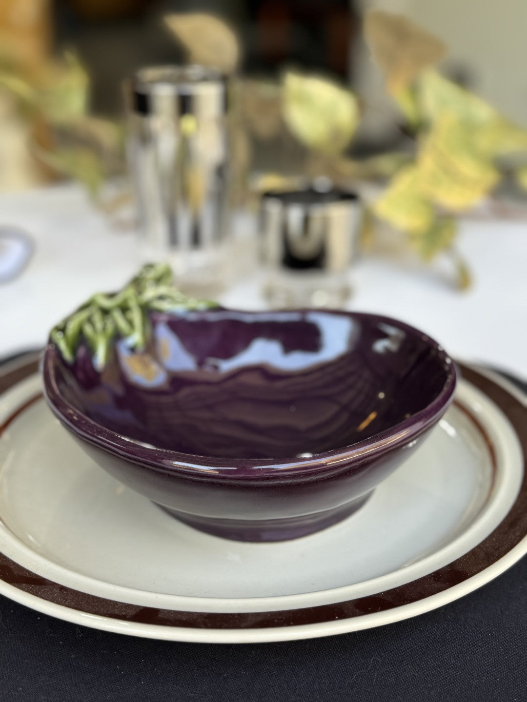 Vintage Prestige Brown Stoneware Japan Dinner Plate