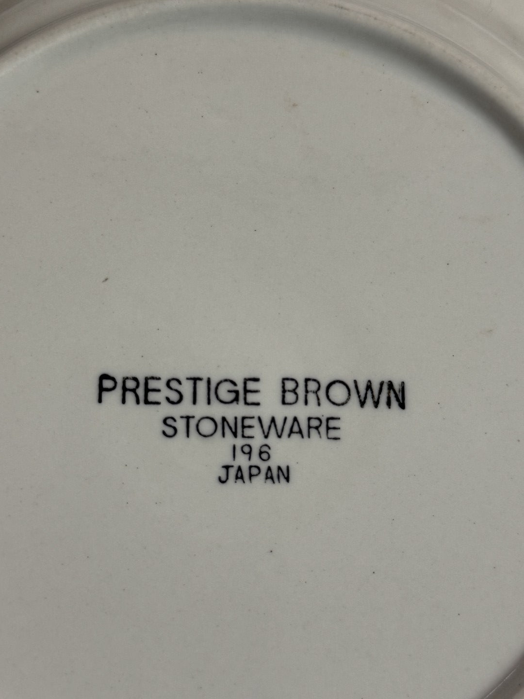 Vintage Prestige Brown Stoneware Japan Dinner Plate