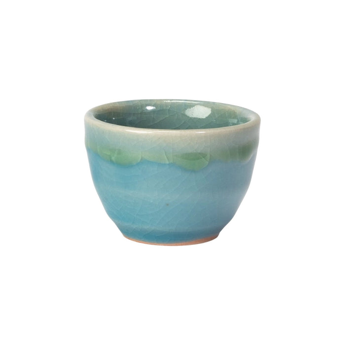 Kyoto ceramics- sake cup blue