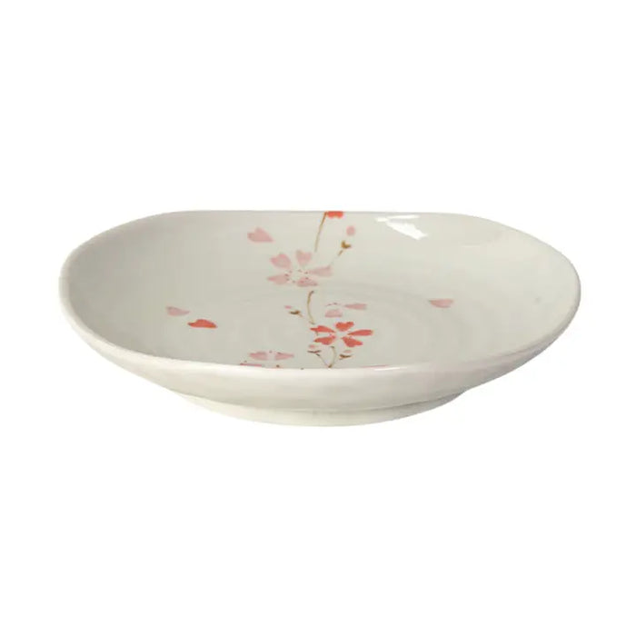 Kyoto ceramics - Mino Ware Porcelain Appetizer Plate Hana Shidare