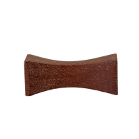 Wooden chopstick rest holder on a white background