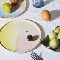 round side plate with a cherry