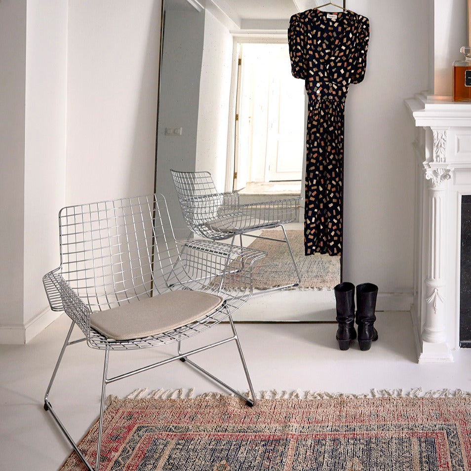 HKliving USA MZM4913 mid century modern metal wire lounge chair