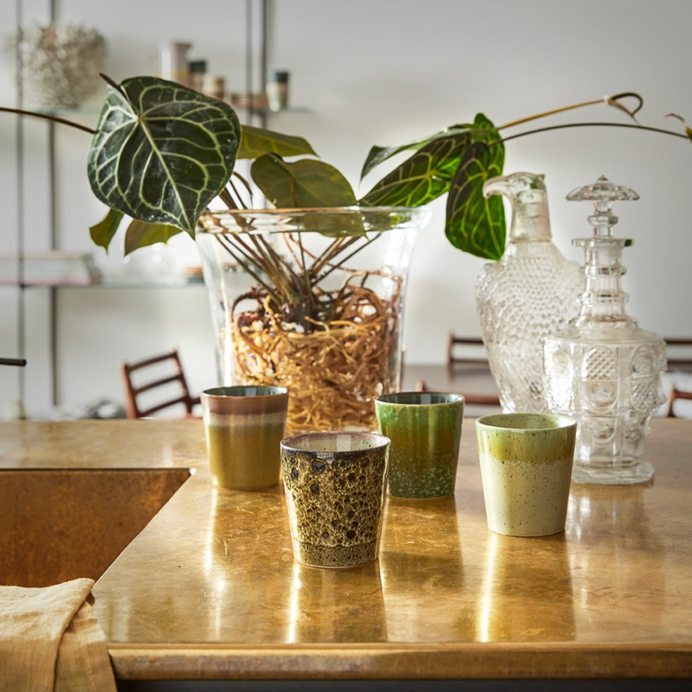 large glass pots for plants HKliving Flower pot glass