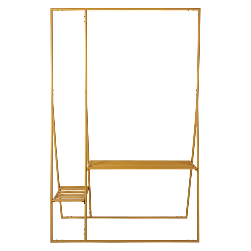 ginger orange metal open wardrobe rack