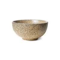  bowl in peach color with dark speckles