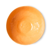 porcelain organic shaped orange bowl