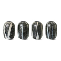 variations of monochrome glass vase