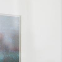 detail of matt board in an art frame 