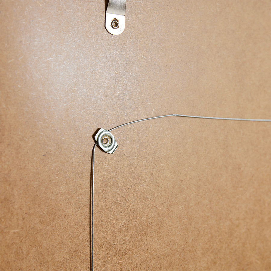 detail of a backloader art frame