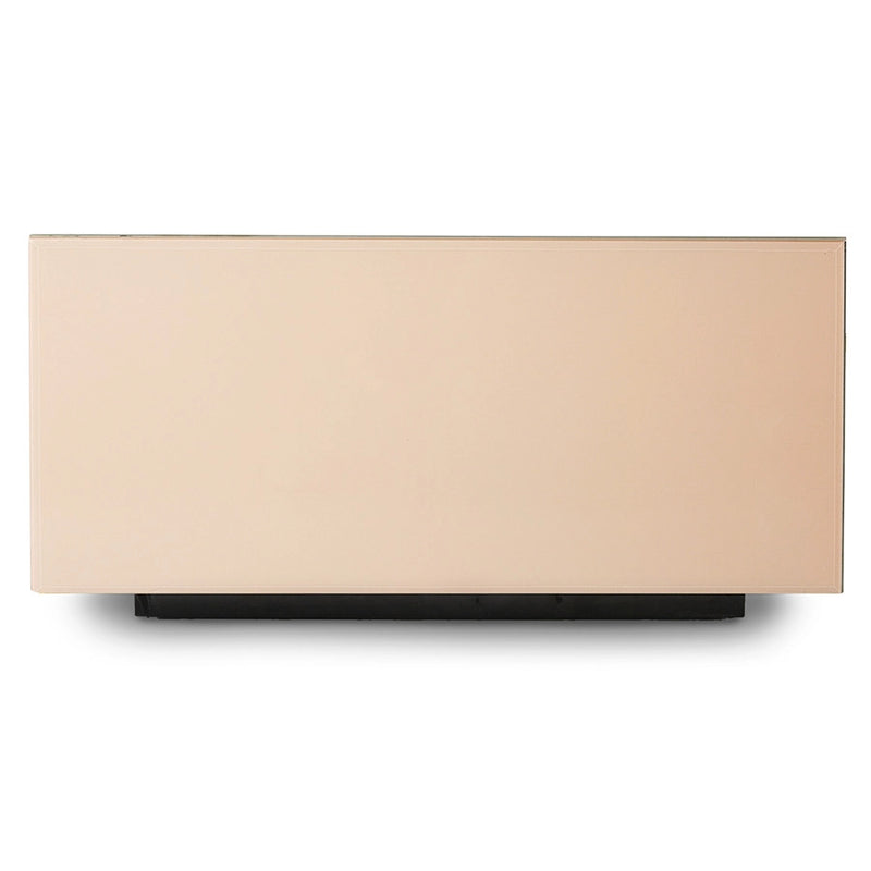 HKliving USA MTA2871 mirror block table neutral clay square coffee