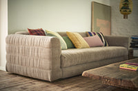 Club Couch Linen Blend Taupe
