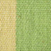 detail of light and darker green handwoven wool 