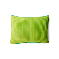 textured yellow and green accent pillow