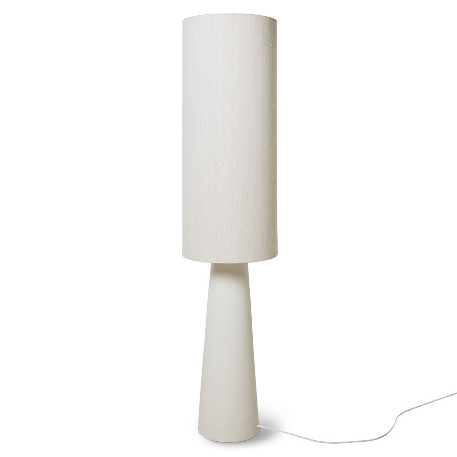 HKliving USA VOL5107 Retro cone shape base floor lamp linen shade