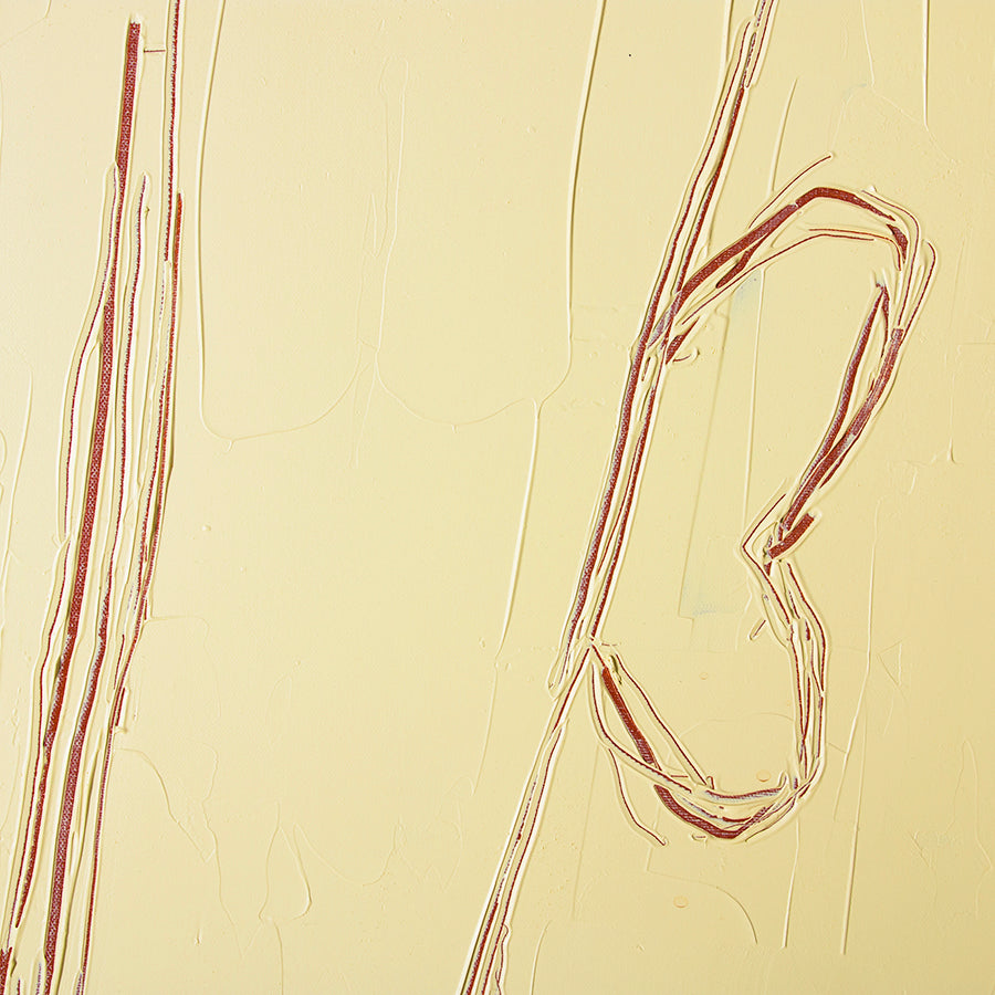 Abstract framed painting - Visage