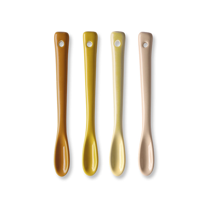 Bold & Basic ceramics tea spoons (set of 4)