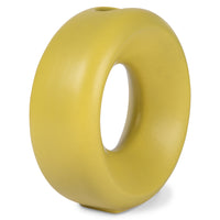 green circle vase made from earthenware