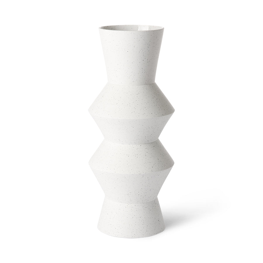 white speckled vase