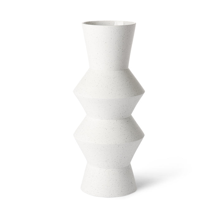 white speckled vase