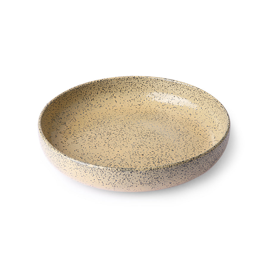 HKliving USA ACE6941 Gradient ceramics set deep plates peach