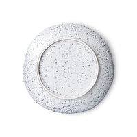 Gradient ceramics - dessert plates cream / grey (set of 2)