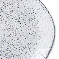 Gradient ceramics - dessert plates cream / grey (set of 2)