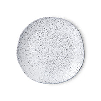 Gradient ceramics - dessert plates cream / grey (set of 2)