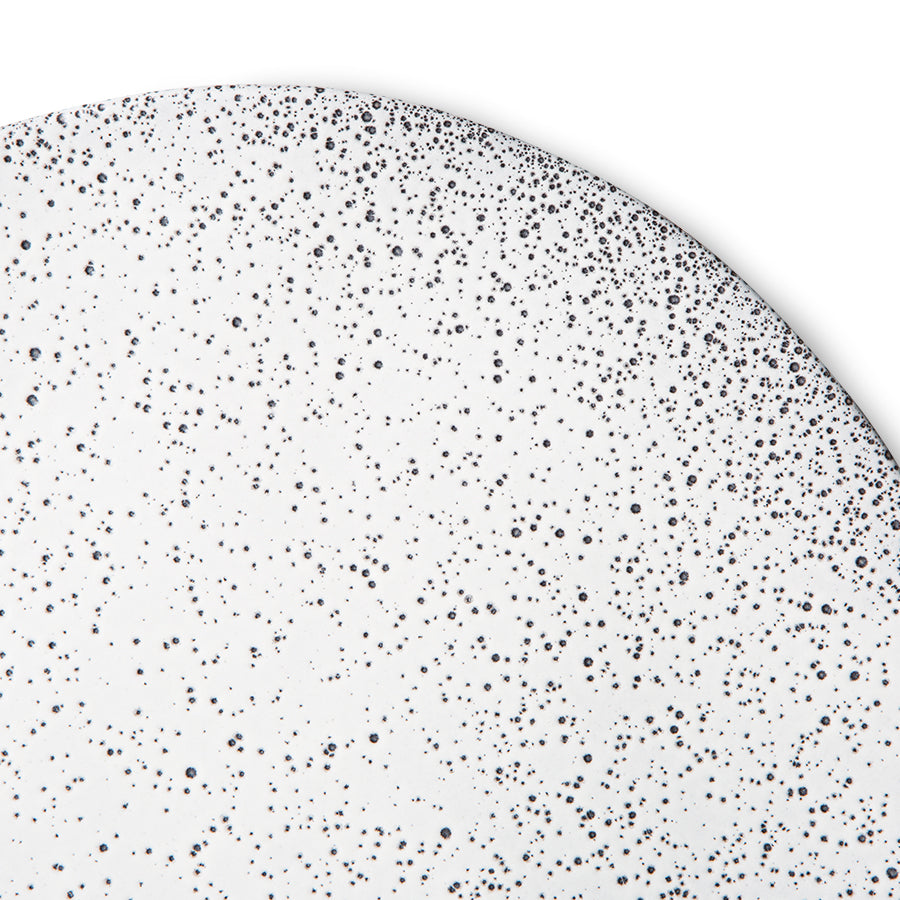 Gradient ceramics - dinner plates cream / grey (set of 2)