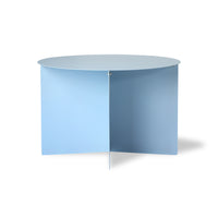 nordic style ice blue metal round side table