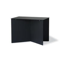modern black rectangle shaped side table