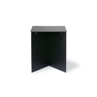 modern black rectangle shaped side table