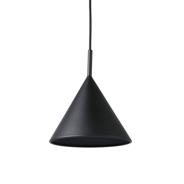 matte black triangle metal pendant light