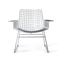 mid century modern style armrest chair