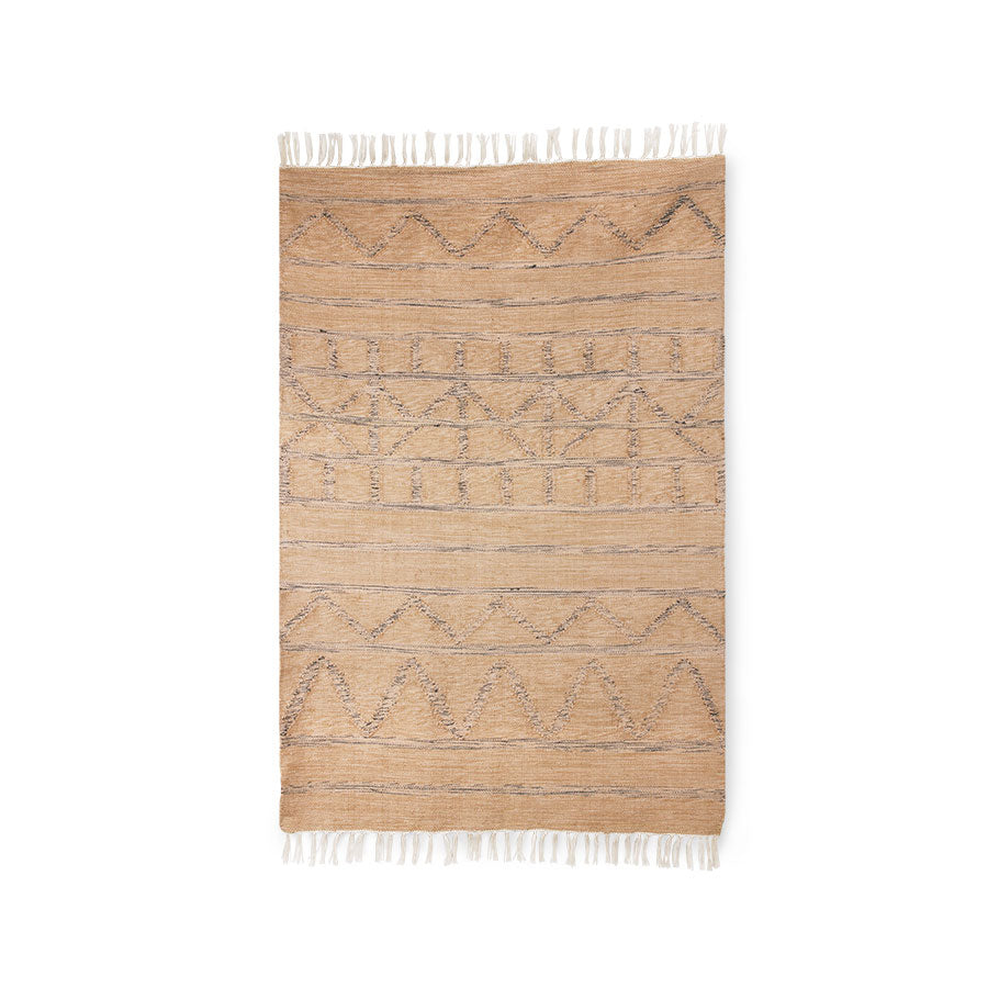 HKliving USA TTK3064 Handwoven indoor and or outdoor rug natural m M ...