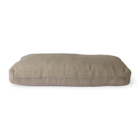 Aluminum outdoor sofa Chai / beige pillows
