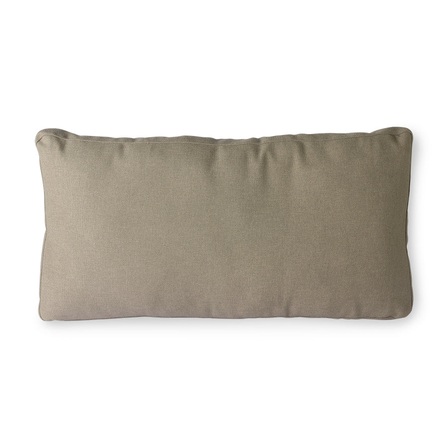 Aluminum outdoor sofa Chai / beige pillows