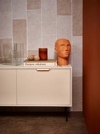 Glass staircase vase