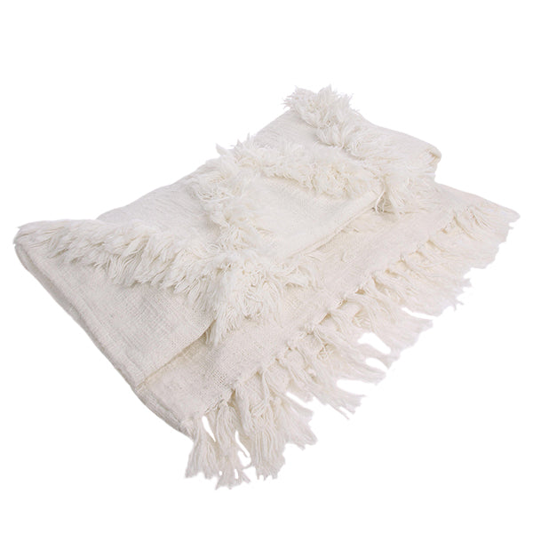 hkliving Fringe Throw Blanket - Thumbnail 3