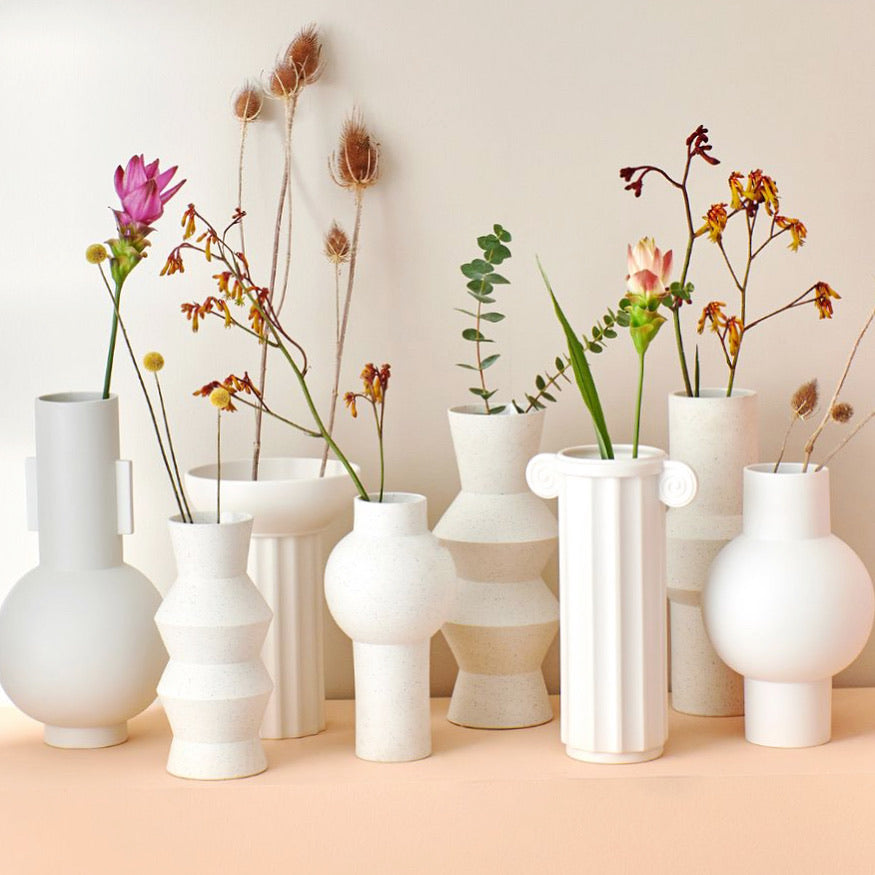 HKliving USA ACE6819 Speckled clay vase straight - L – LAZARO