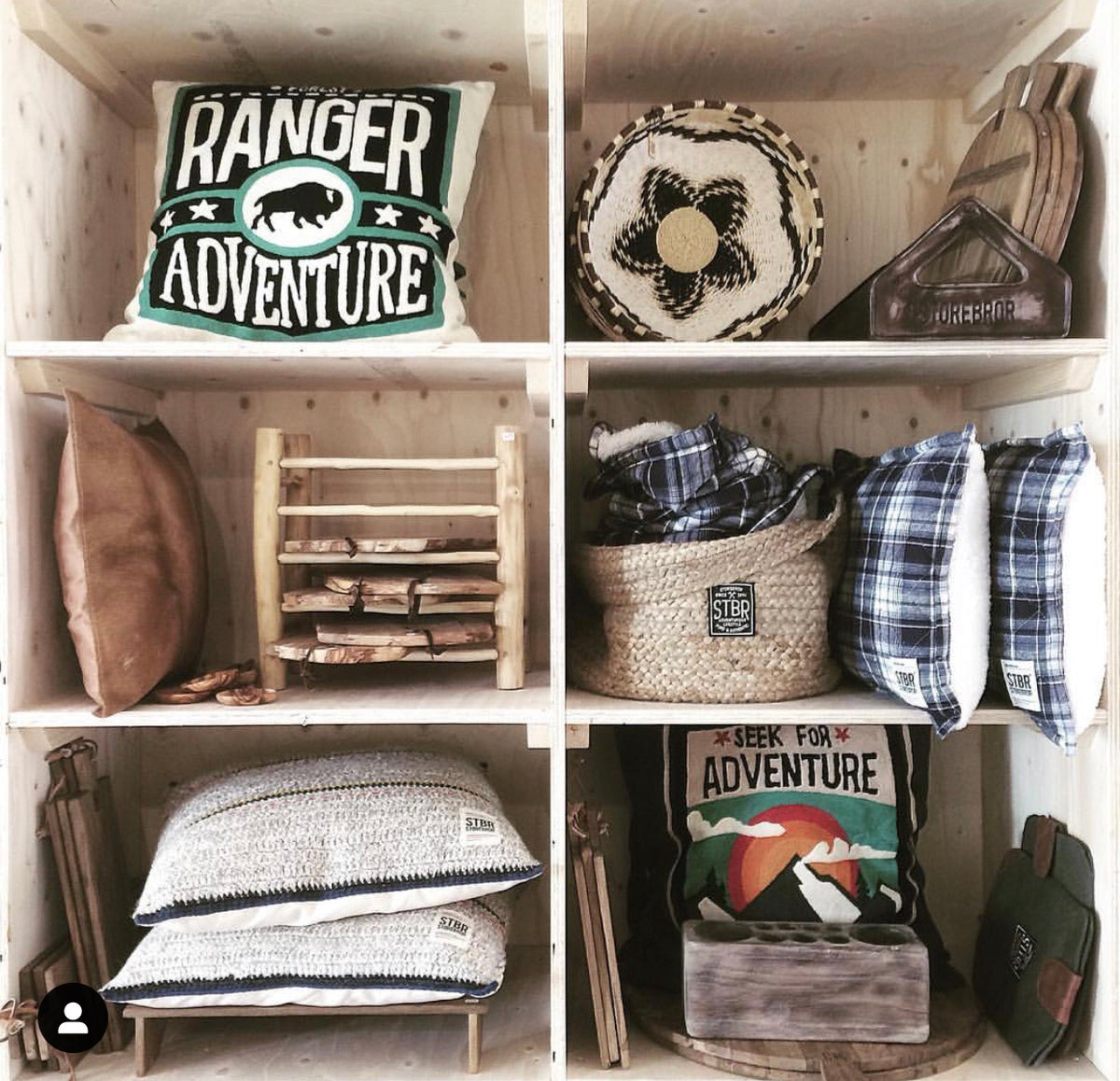 STBR | hand embroidered throw pillow - Adventure